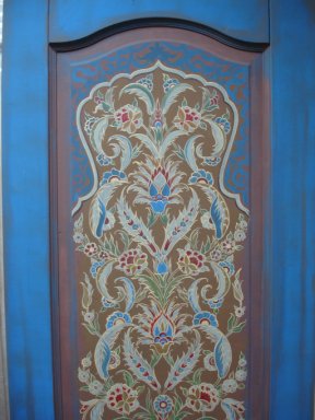 Дверь Марокко . Верхняя часть двери. роспись